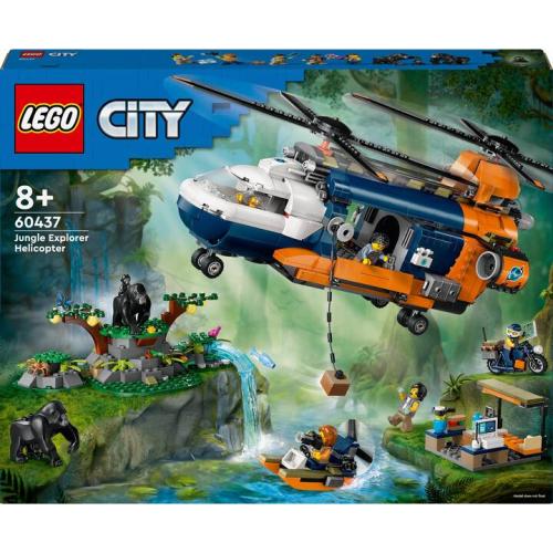 L’hélicoptère de l’explorateur de la jungle au camp de base - Lego LEGO City