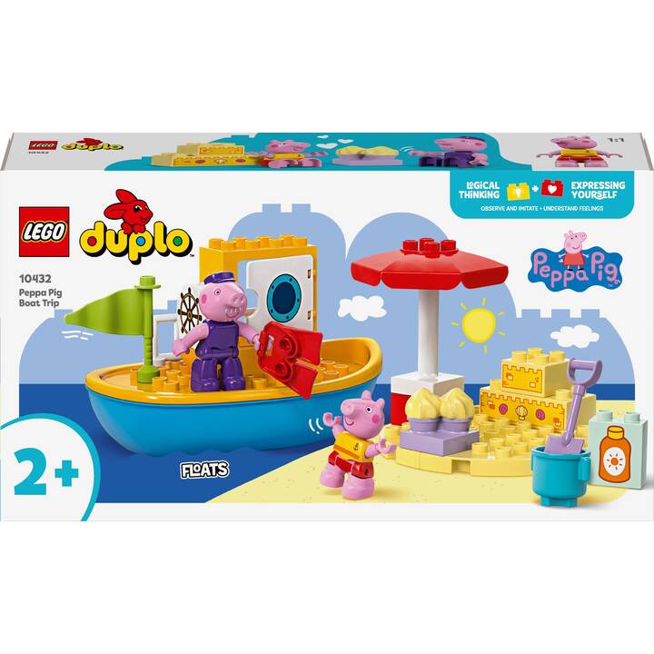 Jouet Peppa Pig - Bateau Des Vacances De Papy Pig Avec 3 Personnages, Rare