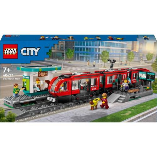 Le tramway et la station du centre-ville - Lego LEGO City