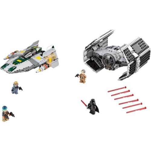 Vader's TIE Advanced vs. A-Wing Starfighter - LEGO Star Wars
