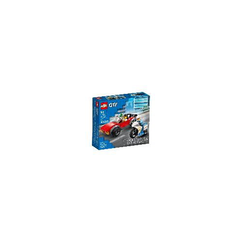 La course-poursuite de la moto de police - LEGO City