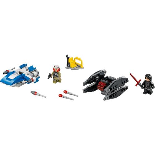 A-Wing vs. TIE Silencer Microfighters - LEGO Star Wars