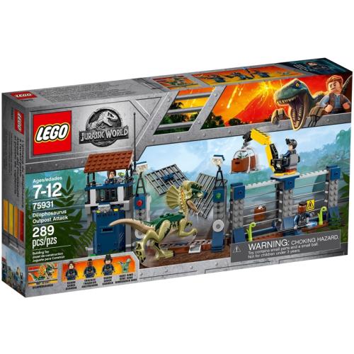 L'attaque de l'avant-poste par le Dilophosaurus - Lego LEGO Jurassic World