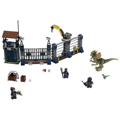 L'attaque de l'avant-poste par le Dilophosaurus - LEGO Jurassic World