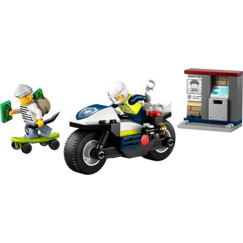 La course-poursuite en moto de police - LEGO City