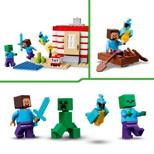 La maison en TNT de la jungle - LEGO Minecraft