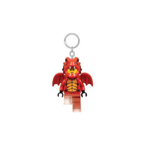 Porte-clés lumineux figurine LEGO en costume de Dragon (rouge) - Lego 