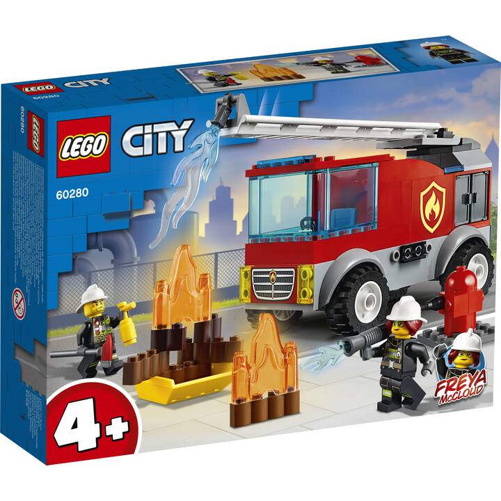 Jouet Caserne de pompiers CITY ROAD (2 camions + 1 remorque