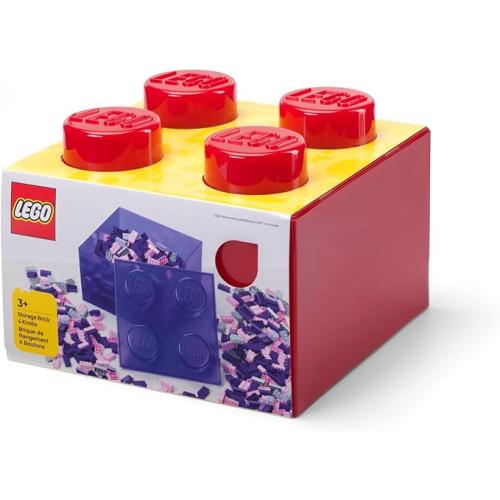 Brique de rangement translucide - rouge - 