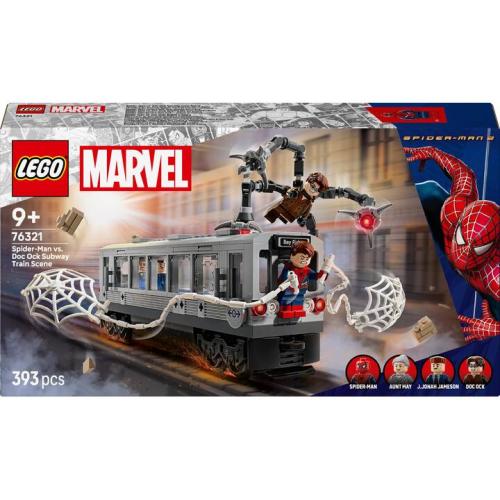 La scène du train de Spider-Man et Docteur Octopus - Lego LEGO Marvel