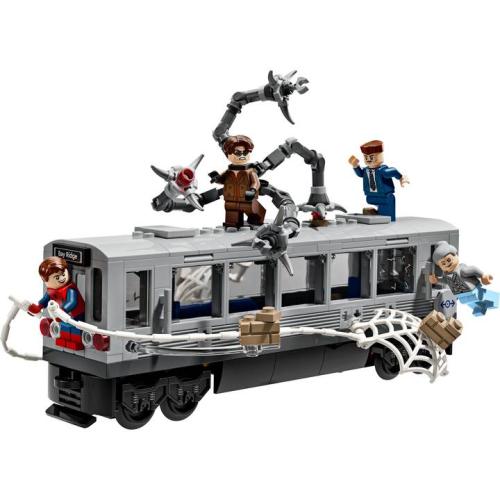 La scène du train de Spider-Man et Docteur Octopus - LEGO Marvel