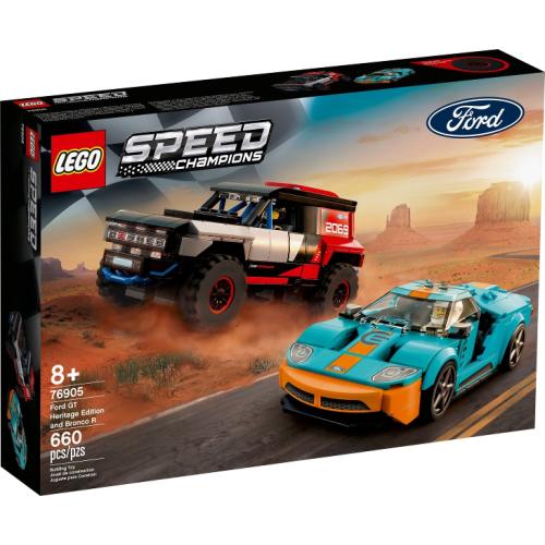 Ford GT Heritage Edition et Bronco R - LEGO Speed Champions