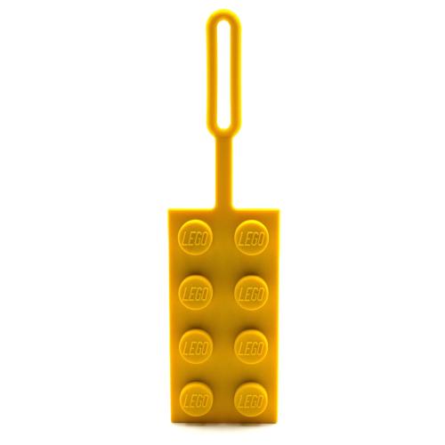 Étiquette de bagage jaune 2x4 -
