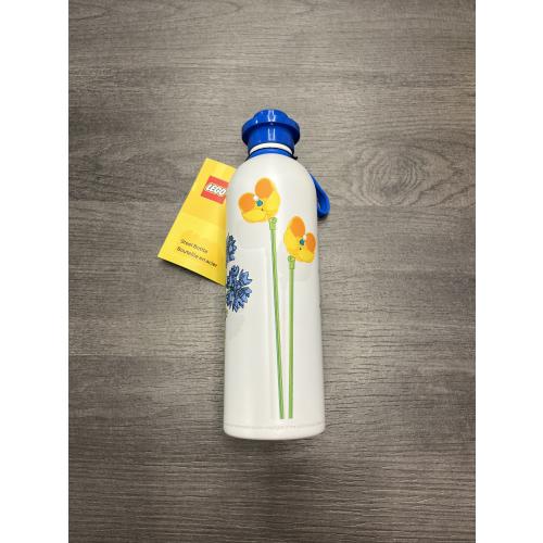 Bouteille en acier fleurie - Lego 