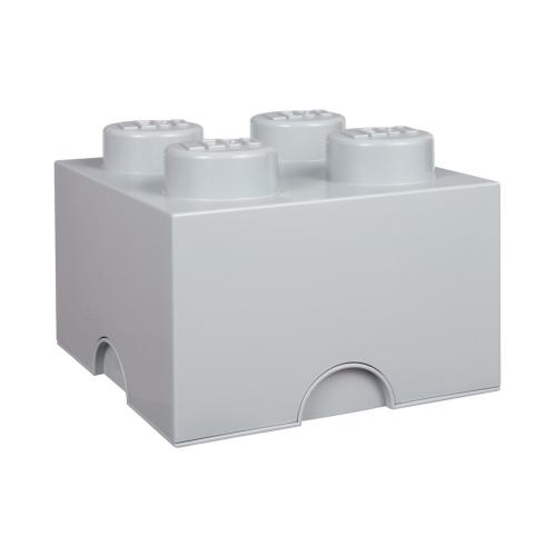 Brique de rangement 4 tenons – gris clair -
