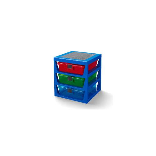 Système de rangement à 3 tiroirs – bleu -