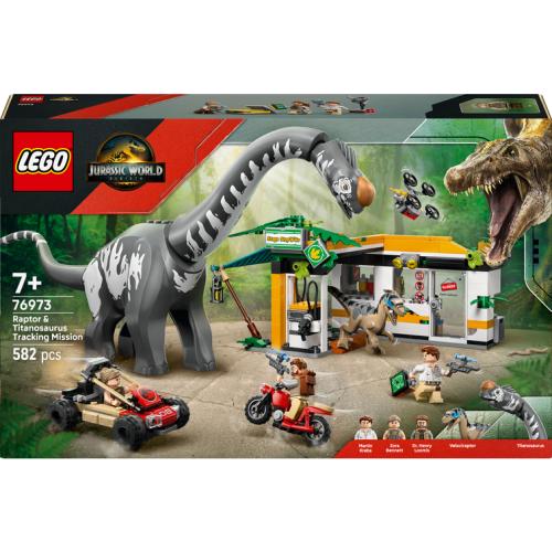 La poursuite du vélociraptor et du titanosaure - Lego LEGO Jurassic World