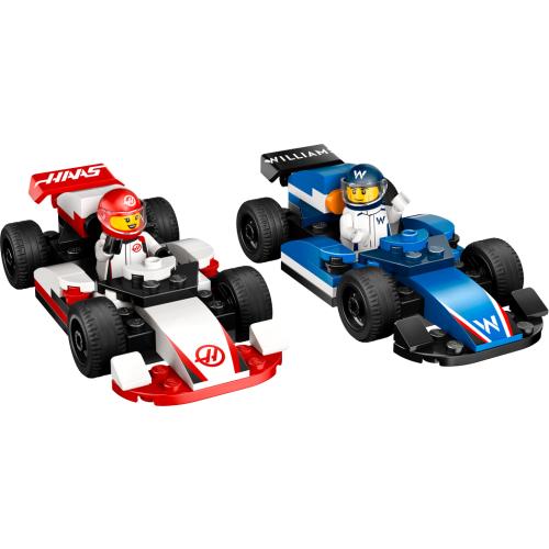 Voitures de course de F1 Williams Racing et Haas F1 - 
