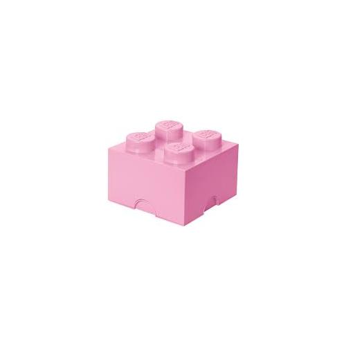 Brique de rangement 4 tenons – rose - Lego 