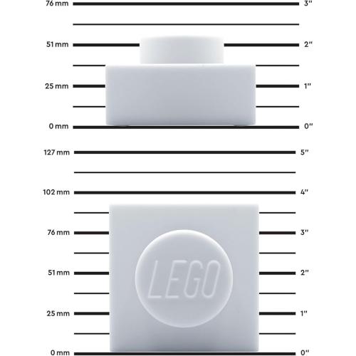 Veilleuse Lego Iconic 1 x 1 – Blanc - 