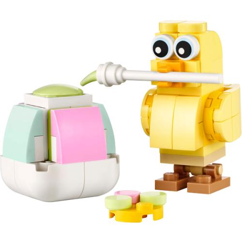 Polybag Creator - le poussin peignant un œuf de Pâques - 