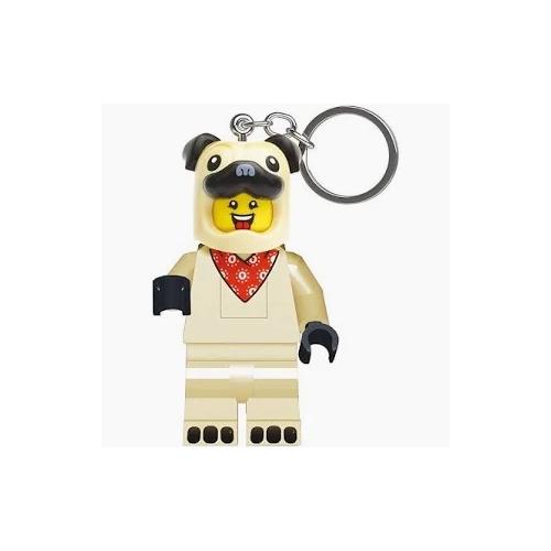 Porte-clés lumineux garçon bouledogue - Lego 