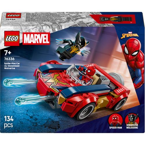 Spider-Man et sa voiture contre Wolverine vénomisé - LEGO Marvel