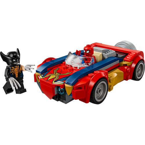 Spider-Man et sa voiture contre Wolverine vénomisé - LEGO Marvel