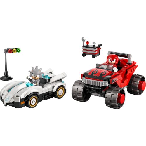 La voiture de Silver contre le Monster Truck de Knuckles - LEGO SONIC THE HEDGEHOG
